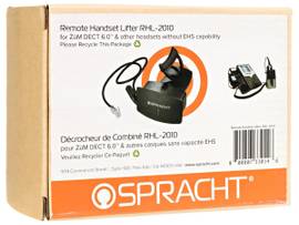 SPRACHT RHL-2010 REMOTE HEADSET LIFTER. FOR ZUM MAESTRO DECT HEADSETS AND OTHER WIRELESS HEADSETS FOR DESKTOP TELEPHONES WITH RJ11 JACKS.
