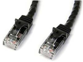 50FT CAT6 ETHERNET CABLE BLACK 100W POE