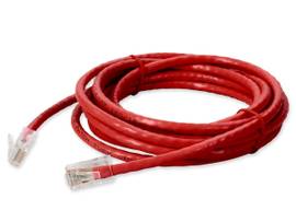 ADD-ON 5.5M RJ-45 M/M CAT6 RED CU PVC PATCH CBL