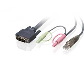 IOGEAR CBL 6FT 1.8M SNGL LINK DVI-DUSB KVM