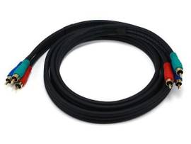 MONOPRICE 6FT 22AWG 3-RCA COMPONENT VIDEO COAXIAL