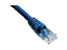AXIOM 7FT CAT6 550MHZ S/FTP SHIELDED PATCH CABLE MOLDED BOOT (BLUE)