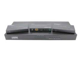 MONOPRICE BLACKBIRD PRO 4K HDMI 4X4 MATRIX WITH HDBASET OUT_ HDR_ 18G_ 4K@60HZ_ YCBCR 4:4:4_ EDID_ POC_ IR_ EXTENDER WITH 3 RECEIVERS