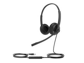 UH34 SE DUO (BINAURAL) USB-C HEADSET, 3.5MM CONNECTOR, BOOM MICROPHONE, NOISE CANCELING, HEADBAND, HD VOICE, TEAMS, LEATHER EAR CUSHIONS
