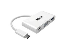 USB 3.1 Gen 1 USB-C to VGA Adapter with USB-A and USB-C PD Charging Ports, Thund