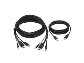 TRIPP LITE DISPLAYPORT KVM CABLE KIT 4K USB MM 10FT