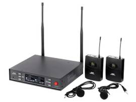 MONOPRICE STAGE RIGHT BY MONOPRICE 200-CHANNEL UHF DUAL LAVALIER WIRELESS MICROPHONES SYSTEM