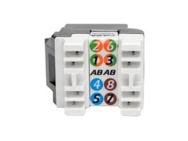 TRIPP LITE CABLE CAT6A 110 PUNCH DOWN JACK WHT TAA