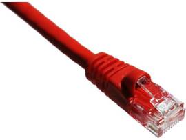 AXIOM 100FT CAT6A 650MHZ PATCH CABLE MOLDED BOOT (RED)
