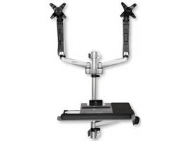 WALL MOUNT WORKSTATION DUAL 30IN MONITOR