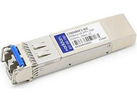 This ADTRAN 1700486F1 compatible SFP+ transceiver provides 10GBase-LR throughput