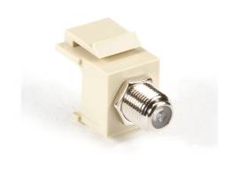 BLACK BOX CORP SNAP FITTING KEYSTONE F-CONNECTOR IVORY
