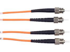 Premium Ceramic Multimode 62-5-Micron Fiber Optic Patch Cable ST ST Duplex Riser