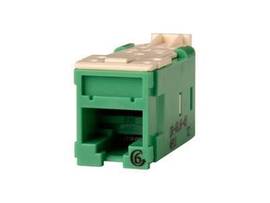 LEGRAND-ORTRONICS HDJACK,CAT6,CLARITY,T568A/B,GRN