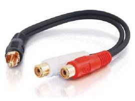 C2G RCA MALE TO (2) RCA FEMALE Y-CBL