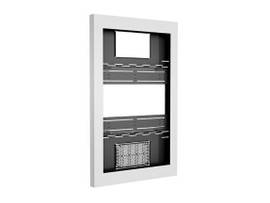 LEGRAND-CHIEF 65 PORTRAIT ON-WALL KIOSK W/GLASS WHT