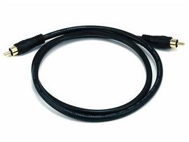 MONOPRICE 3FT COAXIAL AUDIO/VIDEO RCA CABLE M/M RG