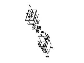 LEGRAND-WIREMOLD 1-GANG SINGLE REC 1 KEY