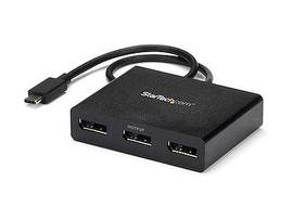 STARTECH 3-PORT USB-C TO DISPLAYPORT MST HUB - 4K DP VIDEO SPLITTER FOR USB C WINDOWS DEVICES - THUNDERBOLT 3 COMPATIBLE