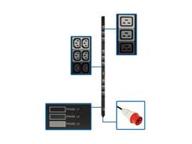 TRIPP LITE PDU 3PH 208-240V 8.6KW 36 C13 9 C19 0URM