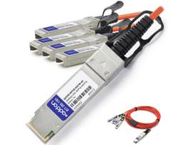 AddOn MSA and TAA Compliant 100GBase-AOC QSFP28 to 4xSFP28 Direct Attach Cable (