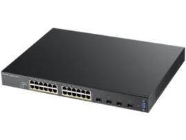 ZYXEL XGS2210-28HP - 24-PORT GIGABIT POE+ L2 MANAGED + 4 SFP+ 10G (28 TOTAL PORTS) 375W POWER BUDGET