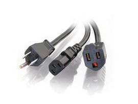 C2G 3FT 1-2 PWR CORD SPLITTER
