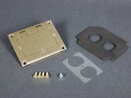 LEGRAND-WIREMOLD DUP/GFI BRASS COVER