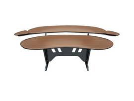 MILESTONE CNSL FURNITURE 84DESK W/OVERBRDGDC