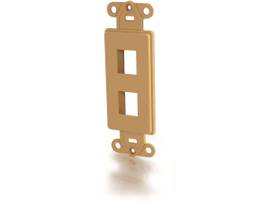 C2G DECORA MULTIMEDIA INSERT 2-PORT IVRY