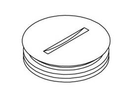 LEGRAND-WIREMOLD BRASS ABANDN PLUG 1IN.