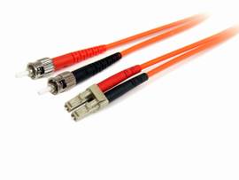 5M FIBER OPTIC CABLE - MULTIMODE DUPLEX 62.5/125 LSZH FIBER JUMPER CORD - LC/ST