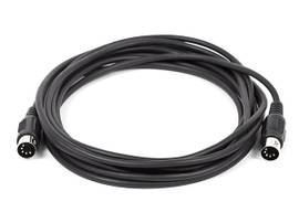 MONOPRICE 20FT MIDI CABLE WITH 5 PIN DIN PLUGS-BLA