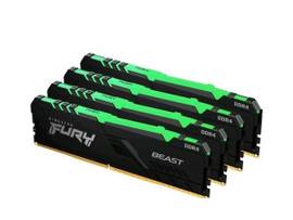 KINGSTON 64GB 3200MHZ DDR4 CL16 DIMM (KIT OF 4) FURY BEAST RGB