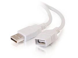 C2G 1m USB Extension Cable - 2.0 M/F White