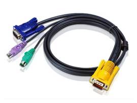 CABLE 3FT PS2 KVM SPHD15 T/VGA /PS2