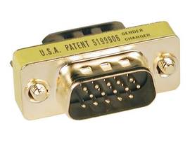 Compact / Slimline Gold VGA Video Gender Changer Connector M/M