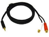 C2G 6FT ONE 3.5MM MALE STEREO TO TWO RCA