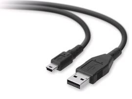 BELKIN USB A/B DEVICE CABLE A/MINIB 5PINDSTP 6