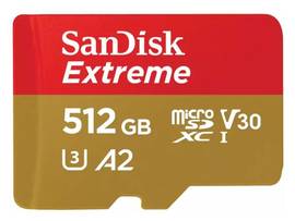 SANDISK SDSQXAV-512G-CN6MA,EXTREME USD,190/130MB/S,C10,UHS,U3,V30,A2