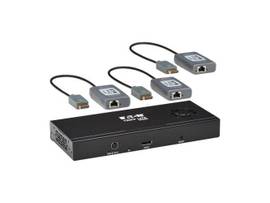 TRIPPLITE DISPLAYPORT TO DISPLAYPORT SPLITTER/EXTENDER KIT OVER CAT6, 3-PORT MST HUB, 8K/4K 60 HZ