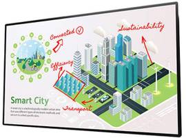 SHARP NEC 75IN INTERACTIVE DISPLAY, LED DIRECT BACKLIGHT, LANDSCAPE, HDMI X 3, RS-232C, 8W X 2 SPEAKERS, 2 PASSIVE PENS, LINUX OS, 20 TOUCH POINTS