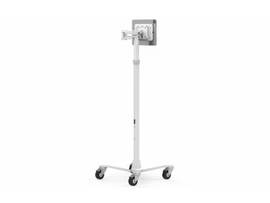 COMPULOCKS UNIVERSAL INVISIBLE MOUNT MEDICAL ROLLING CART WHITE