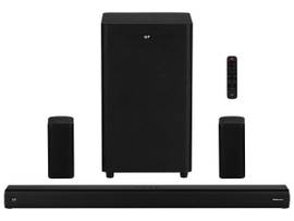 MONOPRICE SB-600 DOLBY ATMOS 5.1.2 SOUNDBAR WITH WIRELESS SUBWOOFER AND WIRELESS SURROUND SPEAKERS_ 2 HDMI INPUTS_ 4K HDR/DV PASS-THROUGH_ EARC_