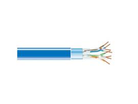 CAT5e Shielded 350-MHz Solid Bulk Cable STP 24 AWG 4-Pair 1000-ft. 304.8-m Plenu
