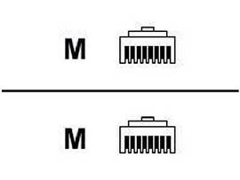 7.6M/25FT CAT5 RJ45 M/M ENET CBL