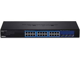 TRENDNET 24-PORT GIGABIT WEB SMART WITH 4 X 10G SFP+ SLOTS