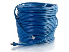 C2G 200FT CAT6 BLUE SOLID SHIELDED PATCH CBL