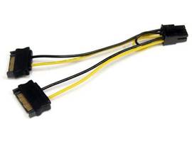 SATA TO 6 PIN PCIE POWER CABLE ADAPTER