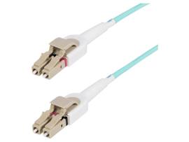 5M (15FT) LC TO LC (UPC) OM4 SWITCHABLE FIBER OPTIC CABLE 50/125 M, 100G, TOOLLE